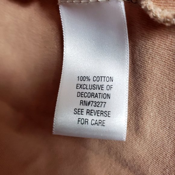 Croft & Barrow Women's Nude Embroidered Scoop Neck Long Sleeve Shirt Top Blouse - Picture 11 of 13